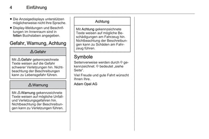 2012-2014 Opel Vivaro Bedienungsanleitung | Deutsch