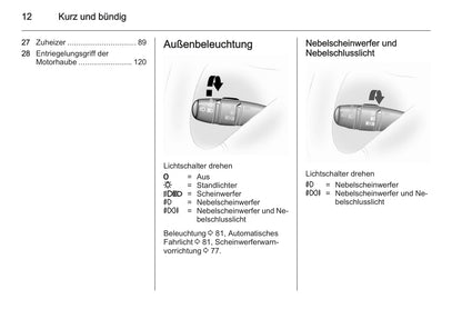 2012-2014 Opel Vivaro Bedienungsanleitung | Deutsch