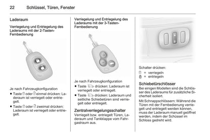 2012-2014 Opel Vivaro Bedienungsanleitung | Deutsch