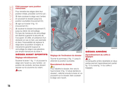 2016-2022 Abarth 595 Gebruikershandleiding | Frans