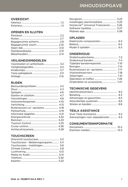 2013-2016 Tesla Model S Bedienungsanleitung | Niederländisch