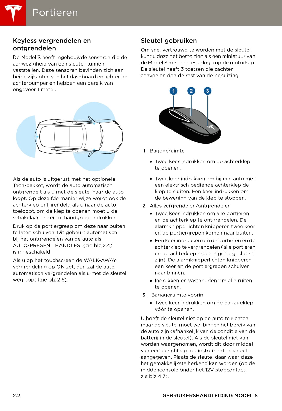 2013-2016 Tesla Model S Bedienungsanleitung | Niederländisch