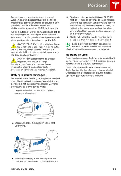 2013-2016 Tesla Model S Bedienungsanleitung | Niederländisch