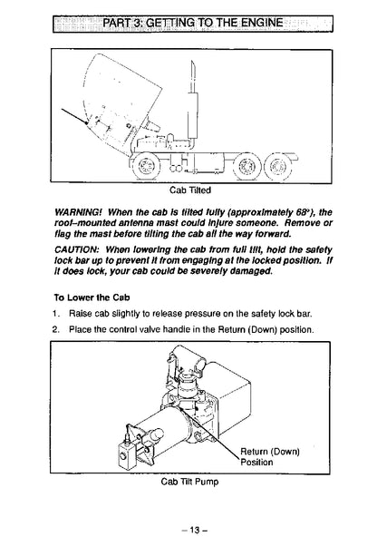 1990-1999 Kenworth  Manuel du propriétaire | Anglais