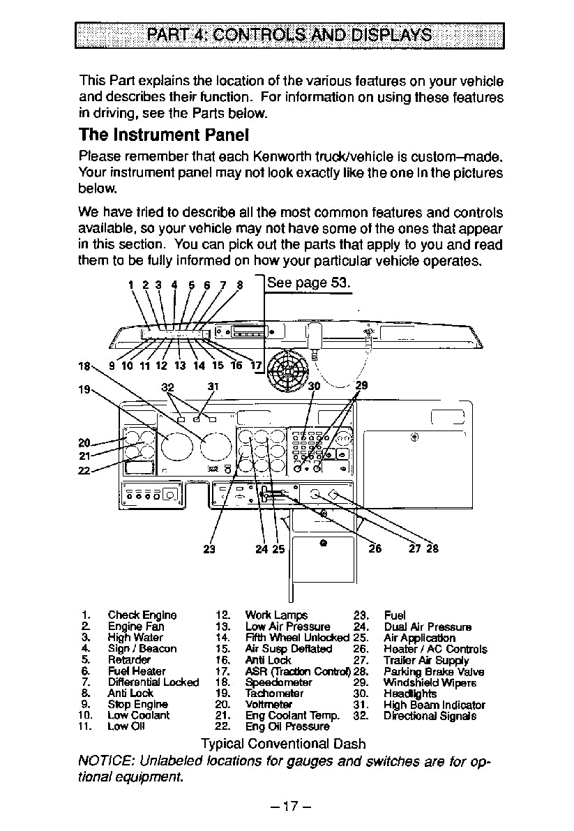 1990-1999 Kenworth  Manuel du propriétaire | Anglais