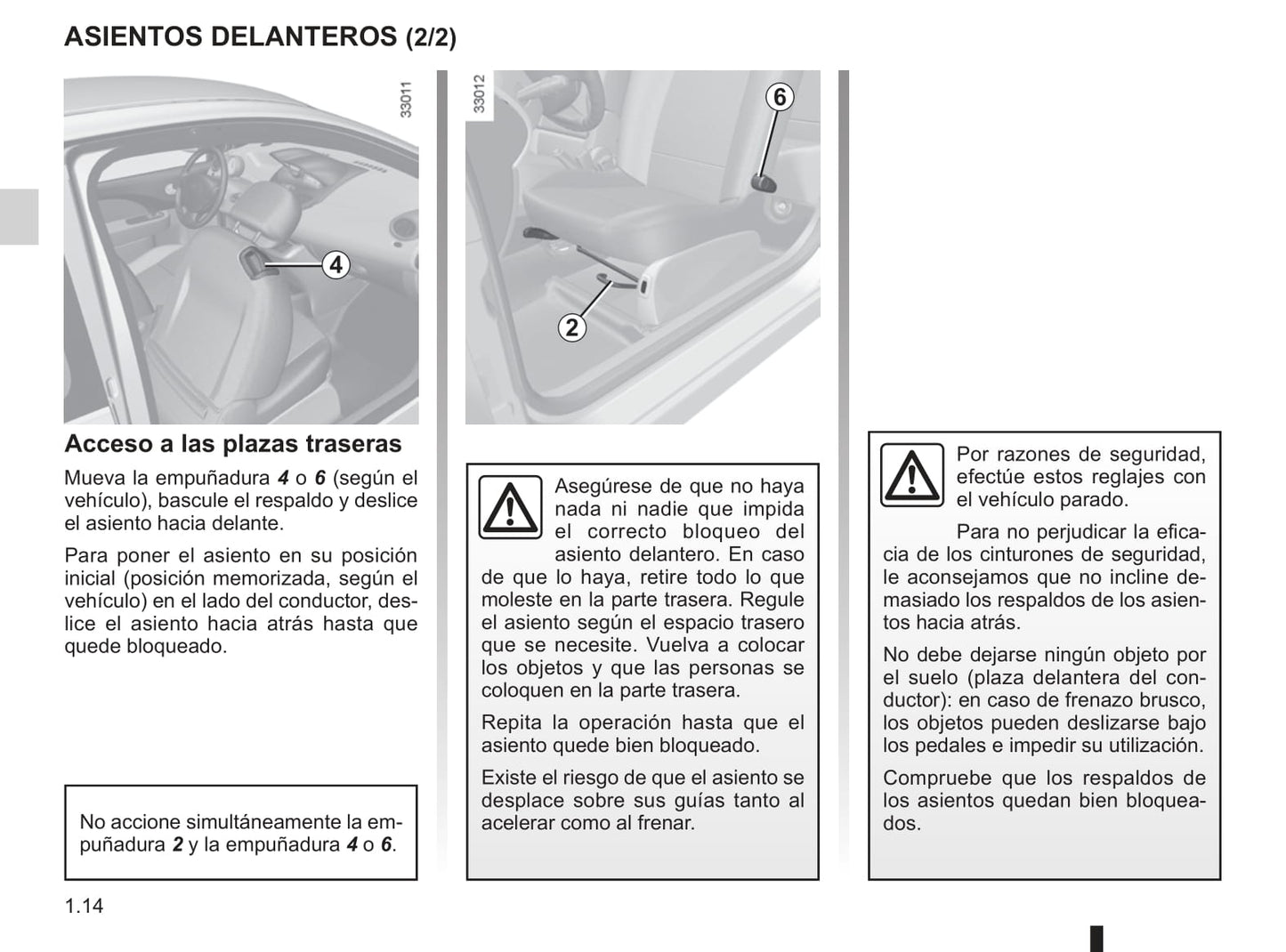 2012-2014 Renault Twingo Manuel du propriétaire | Espagnol