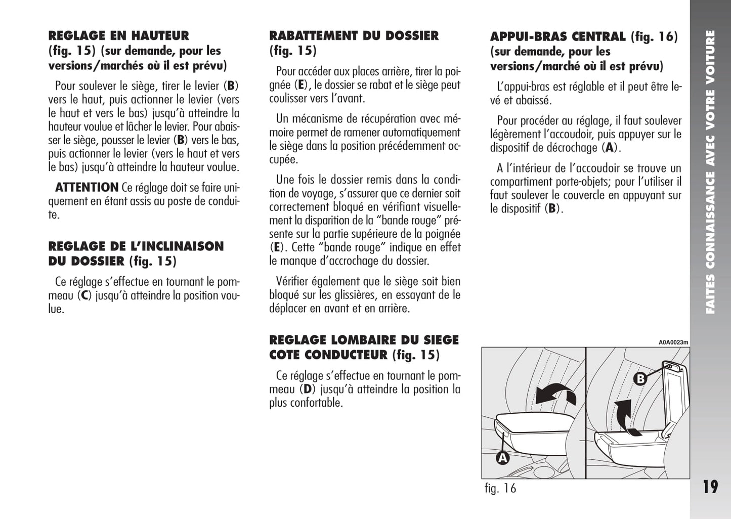 2007-2010 Alfa Romeo 147 Owner's Manual | French