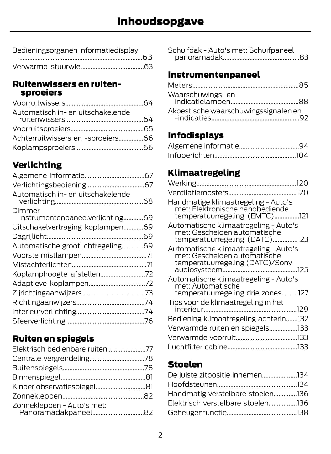 2015-2016 Ford Galaxy / S-Max Gebruikershandleiding | Nederlands