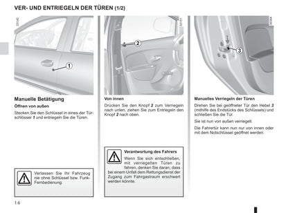 2016-2021 Dacia Sandero Bedienungsanleitung | Deutsch