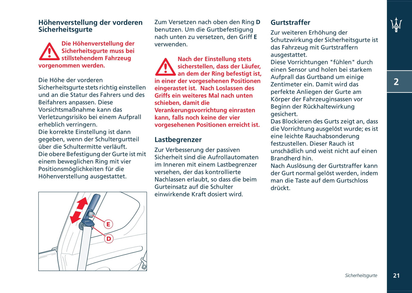 2002-2007 Maserati Coupé Gebruikershandleiding | Duits