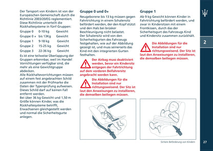 2002-2007 Maserati Coupé Gebruikershandleiding | Duits