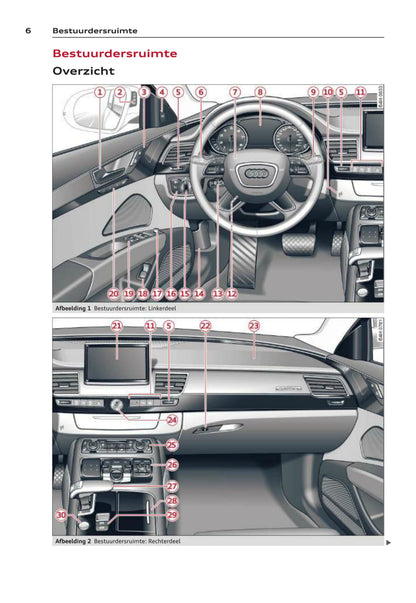 2010-2013 Audi A8/S8 Bedienungsanleitung | Niederländisch