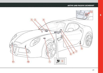 2008 Alfa Romeo 8C Manuel du propriétaire | Allemand