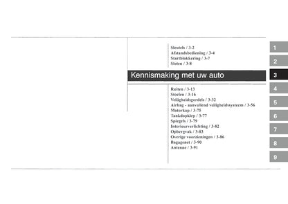 2004-2005 Kia Picanto Gebruikershandleiding | Nederlands