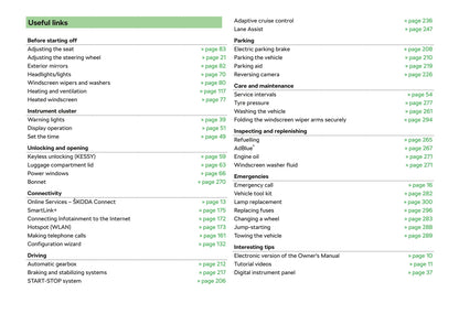 2018-2019 Skoda Superb Owner's Manual | English