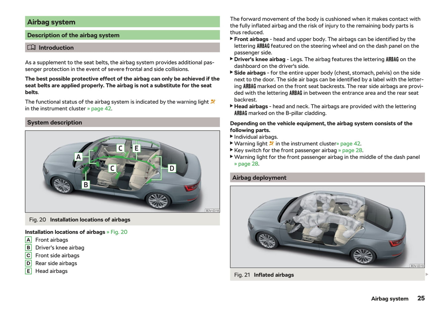 2018-2019 Skoda Superb Owner's Manual | English