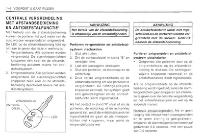 2001-2005 Daewoo Matiz Owner's Manual | Dutch