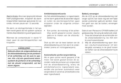 2001-2005 Daewoo Matiz Owner's Manual | Dutch