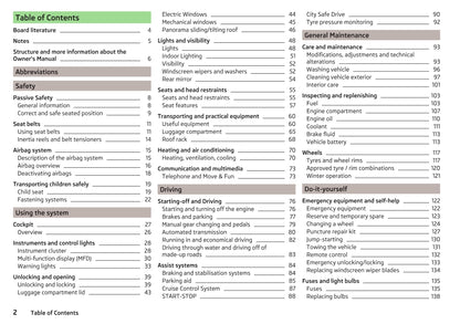 2014-2015 Skoda Citigo Owner's Manual | English