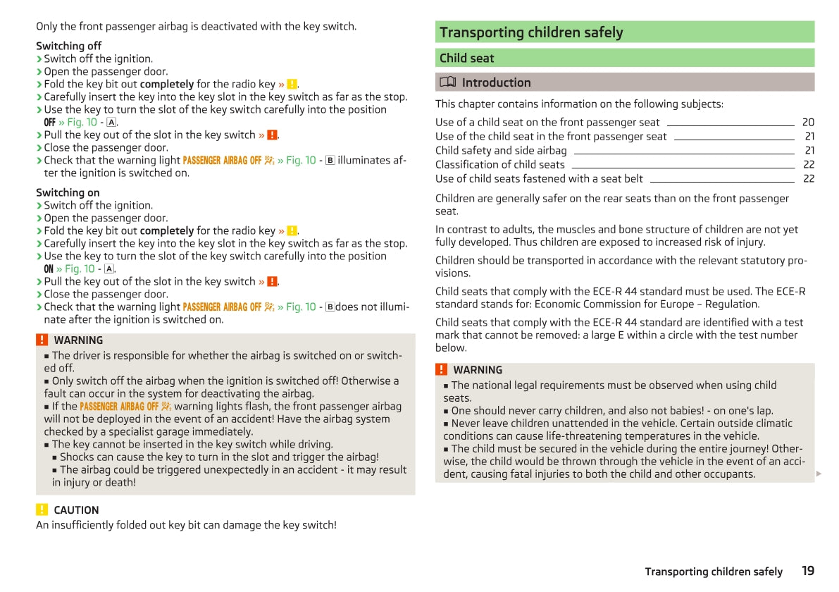 2014-2015 Skoda Citigo Owner's Manual | English