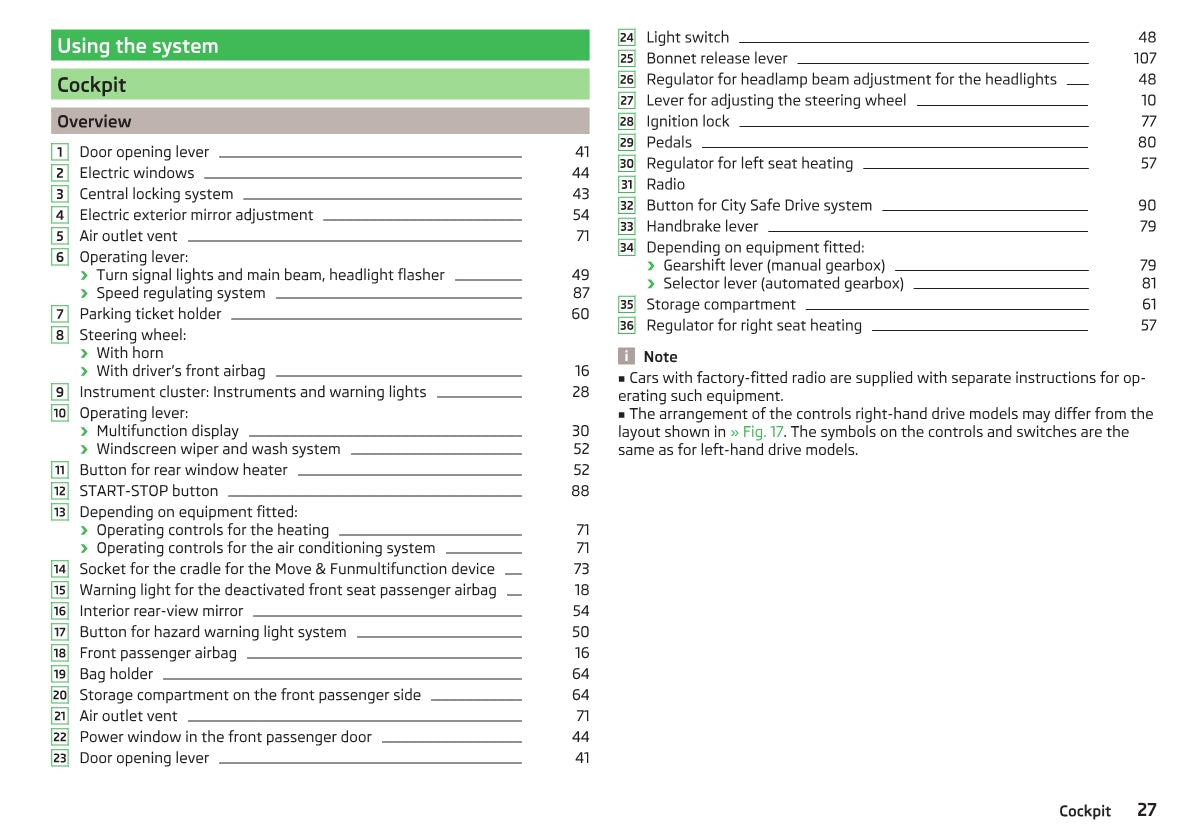 2014-2015 Skoda Citigo Owner's Manual | English