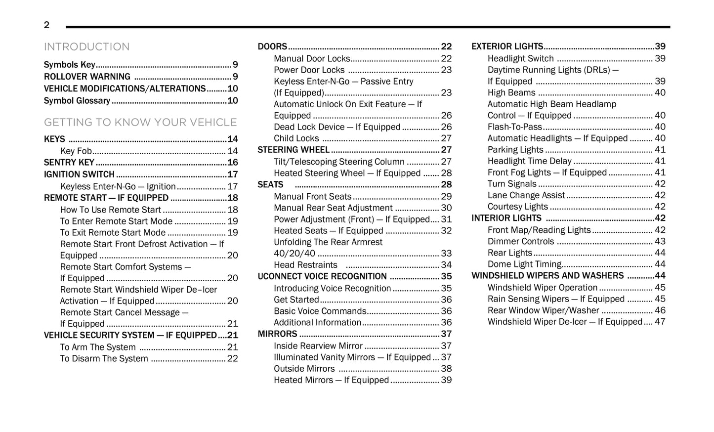 2021 Jeep Renegade Owner's Manual | English