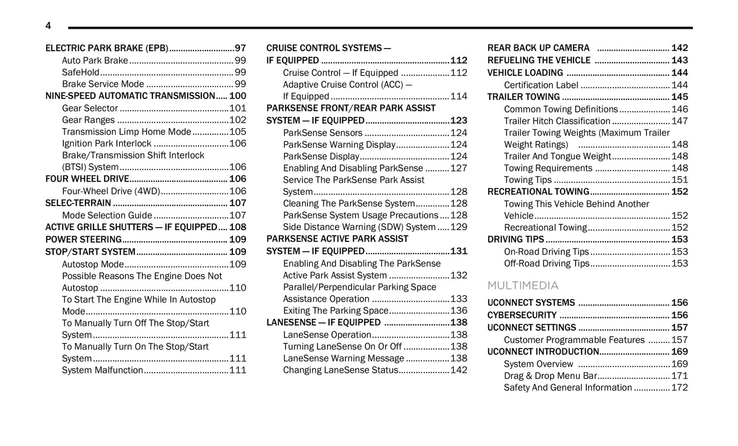 2021 Jeep Renegade Owner's Manual | English