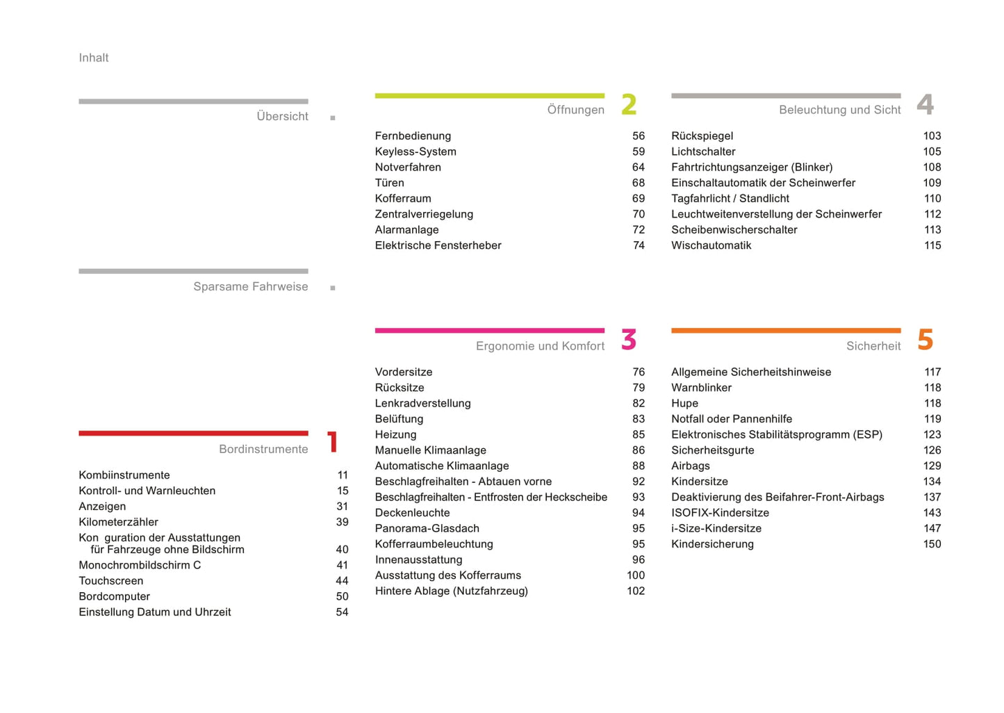 2016-2017 Citroën C3 Owner's Manual | German