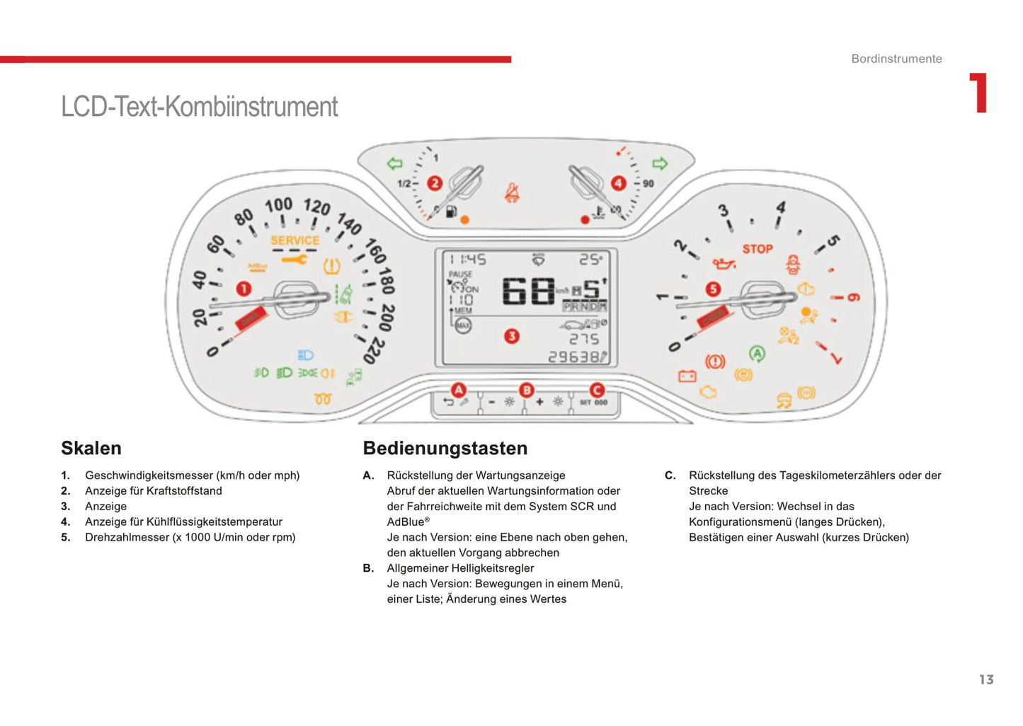 2016-2017 Citroën C3 Owner's Manual | German