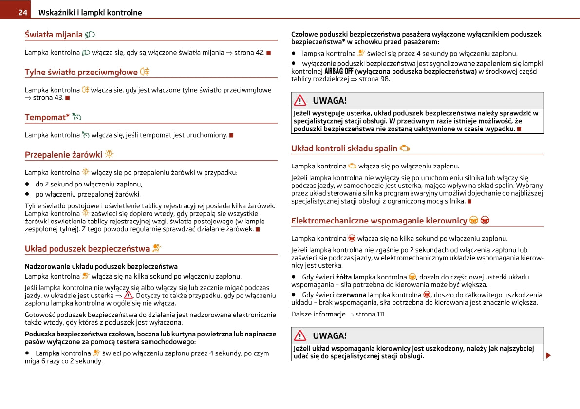 2004-2009 Skoda Octavia Manuel du propriétaire | Polonais