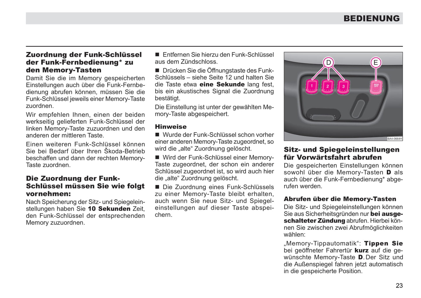 2004-2007 Skoda Octavia/Octavia Tour I Owner's Manual | German