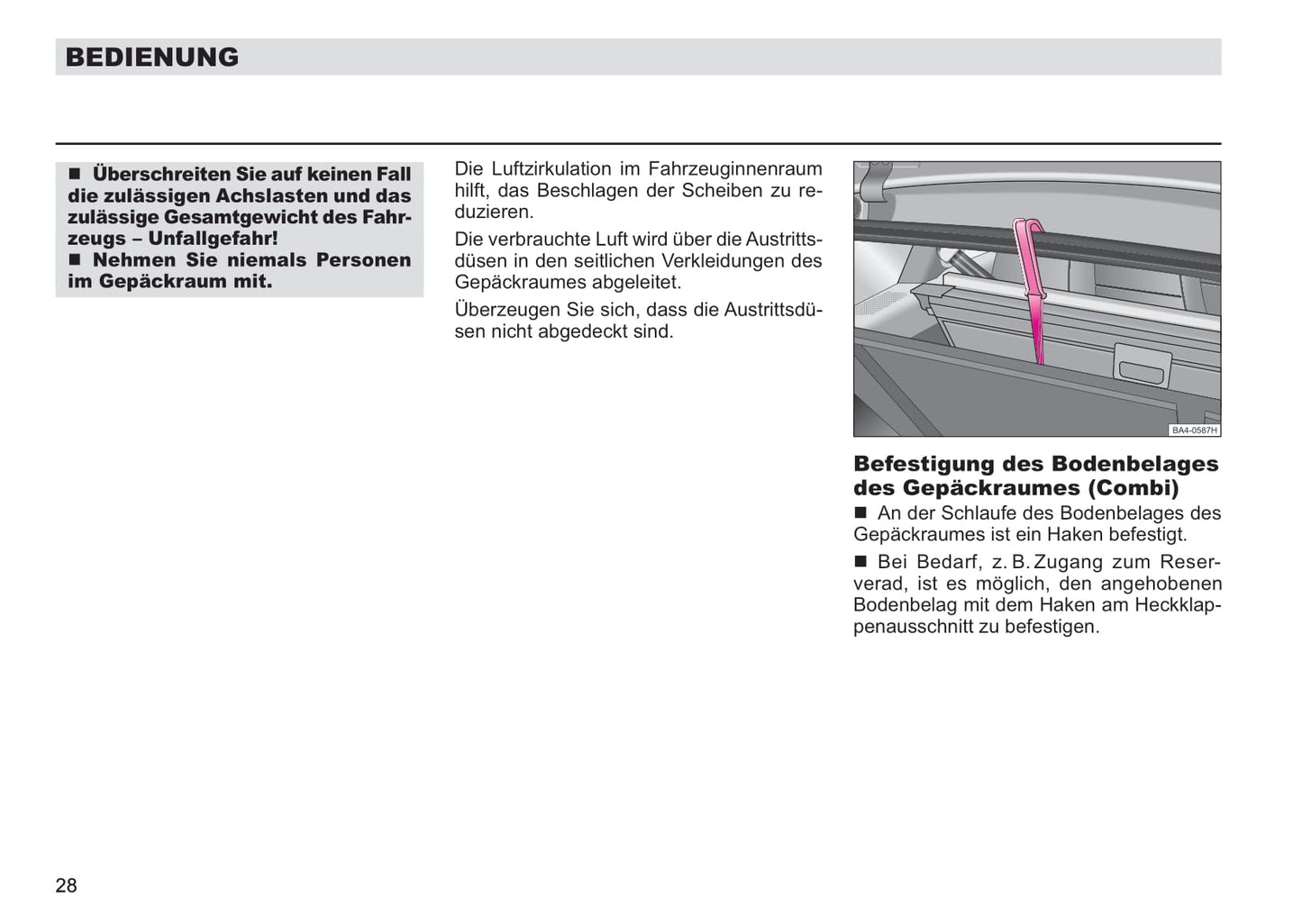 2004-2007 Skoda Octavia/Octavia Tour I Owner's Manual | German