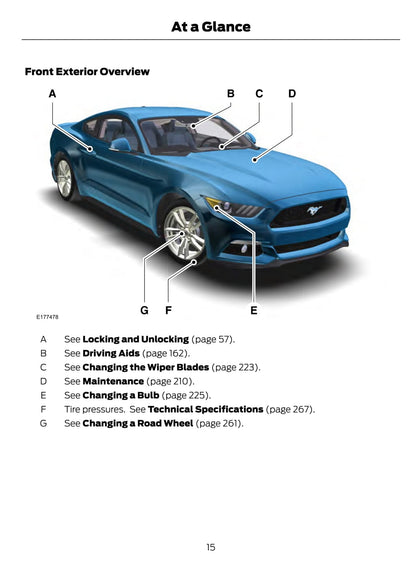 2015 Ford Mustang Manuel du propriétaire | Anglais