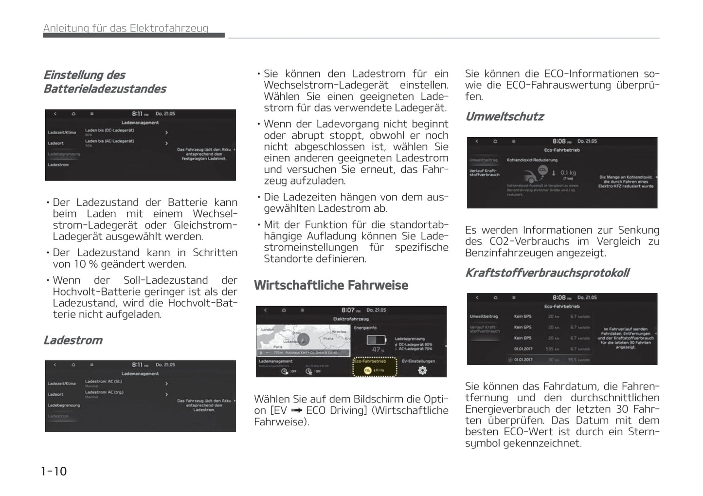 2021-2022 Kia e-Niro Gebruikershandleiding | Duits