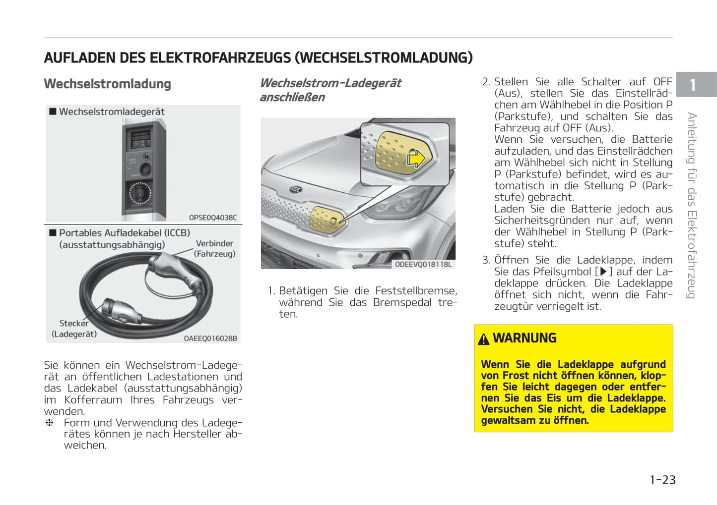 2021-2022 Kia e-Niro Gebruikershandleiding | Duits