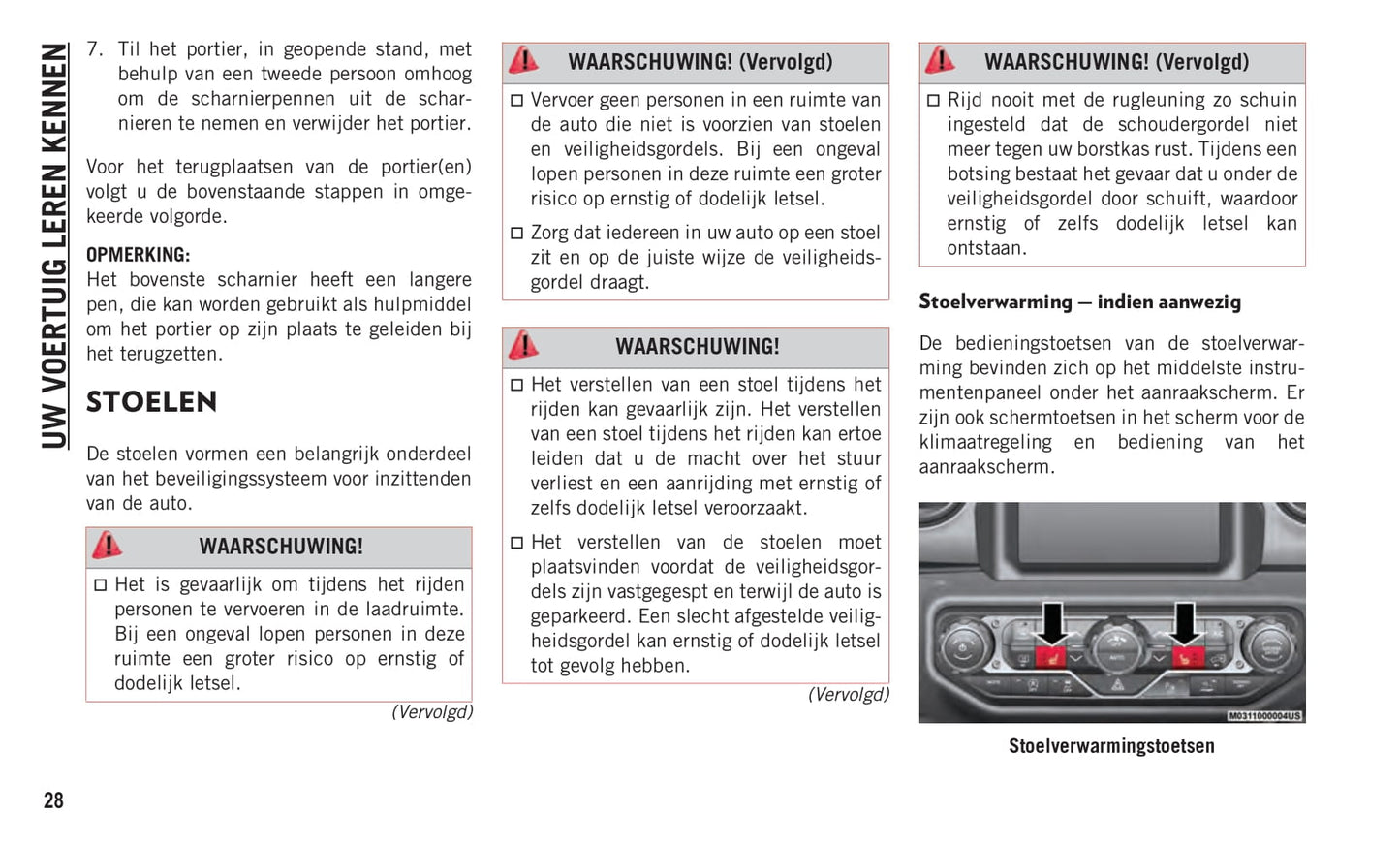 2019-2020 Jeep Wrangler Gebruikershandleiding | Nederlands