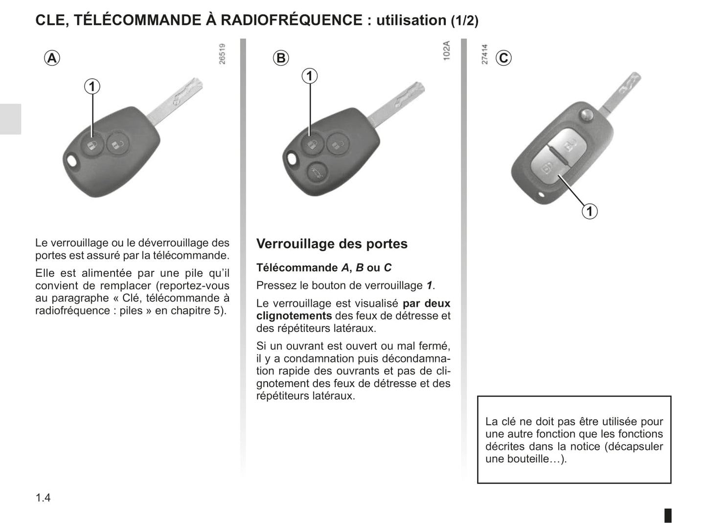 2013-2020 Renault Kangoo Manuel du propriétaire | Français