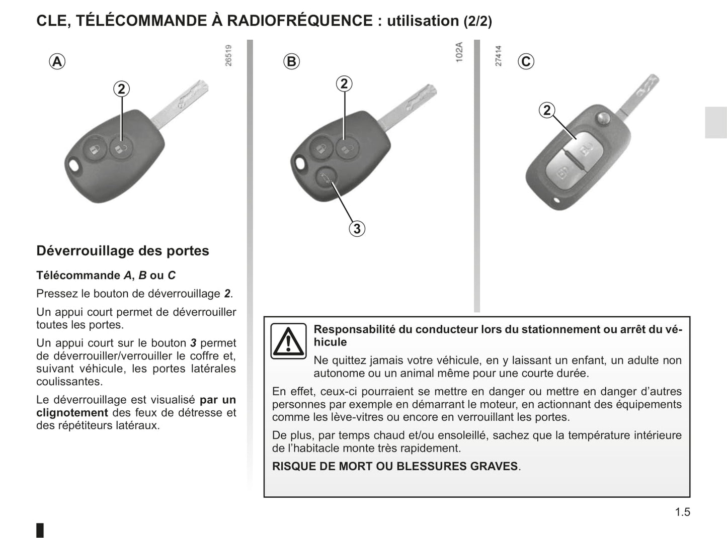 2013-2020 Renault Kangoo Manuel du propriétaire | Français