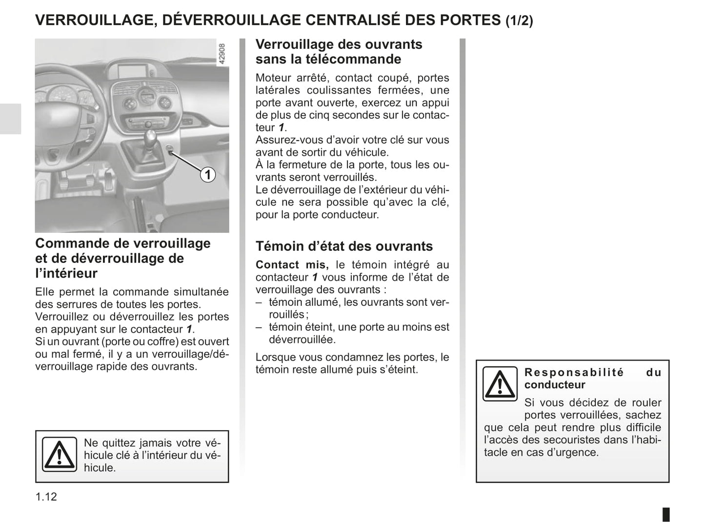 2013-2020 Renault Kangoo Manuel du propriétaire | Français