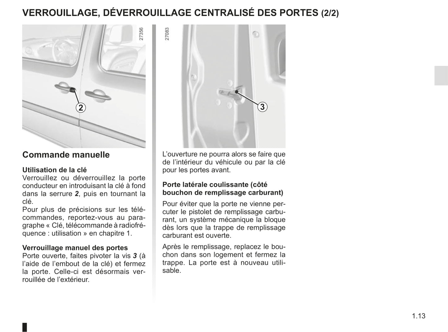 2013-2020 Renault Kangoo Manuel du propriétaire | Français