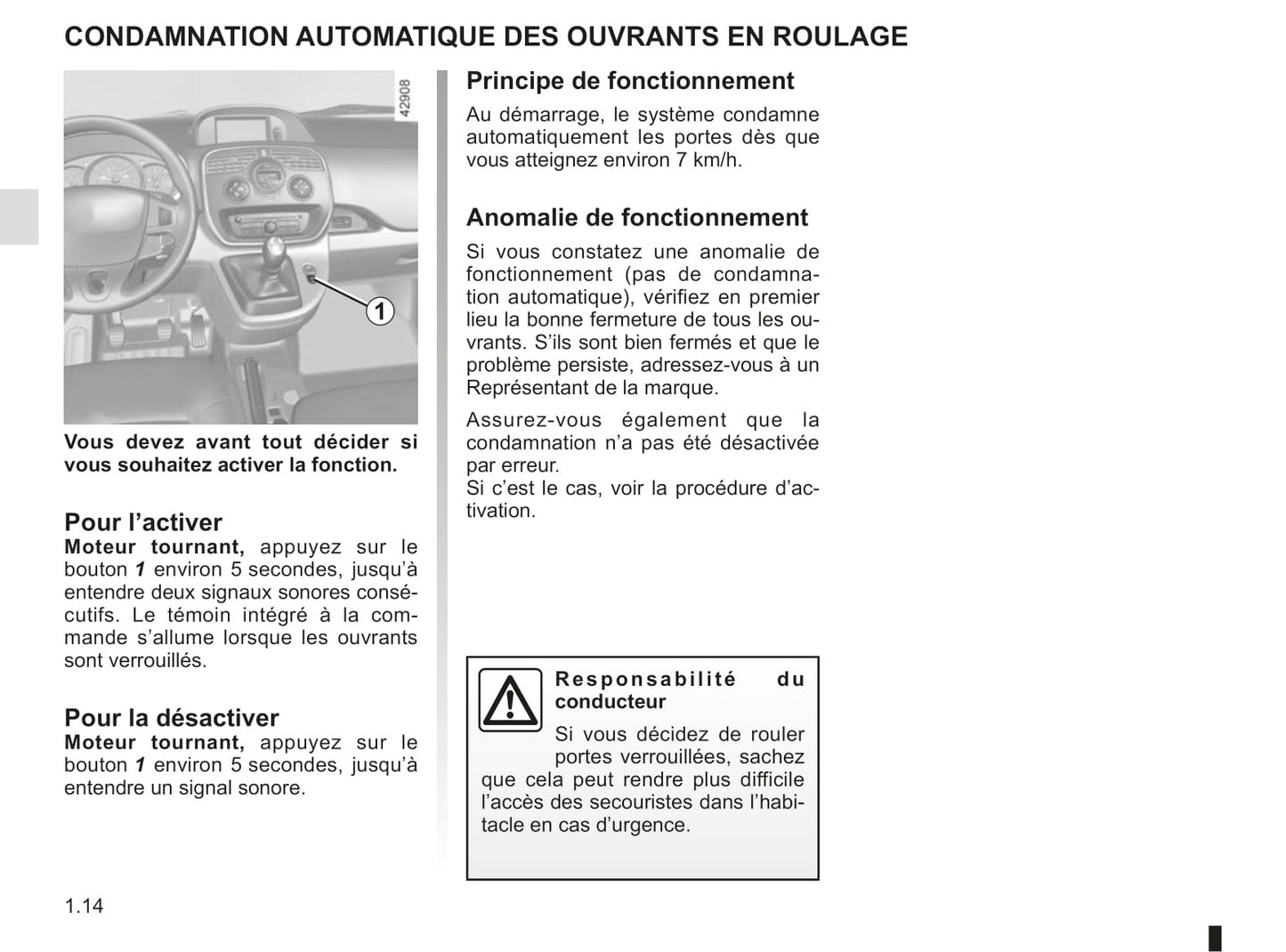 2013-2020 Renault Kangoo Manuel du propriétaire | Français