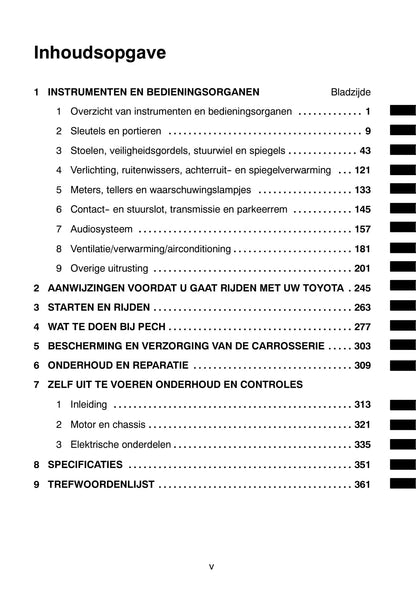 2003-2006 Toyota Avensis Manuel du propriétaire | Néerlandais