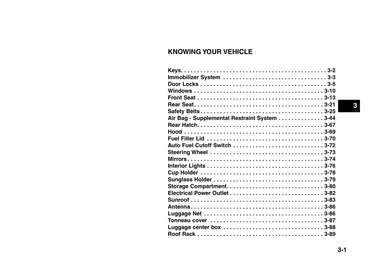 2005-2006 Kia Sorento Gebruikershandleiding | Engels