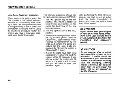 2005-2006 Kia Sorento Gebruikershandleiding | Engels