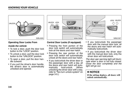 2005-2006 Kia Sorento Gebruikershandleiding | Engels