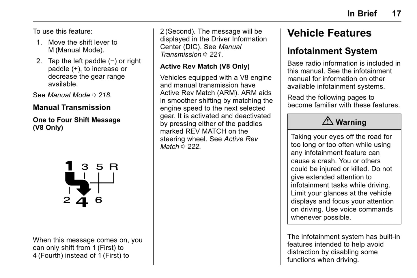 2016 Chevrolet Camaro Owner's Manual | English