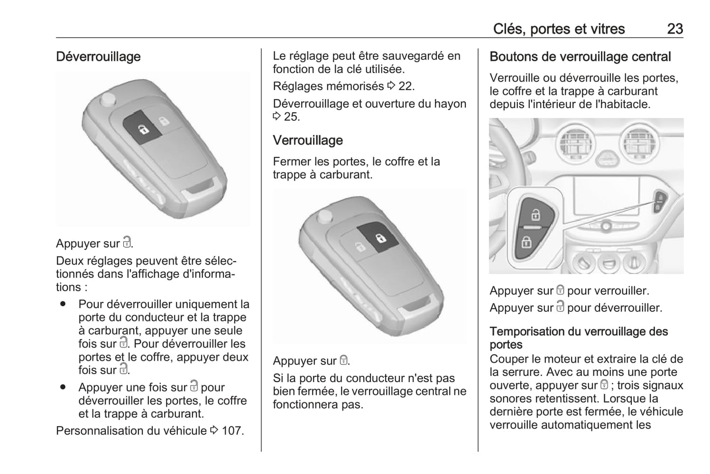 2018-2019 Opel Adam Manuel du propriétaire | Français