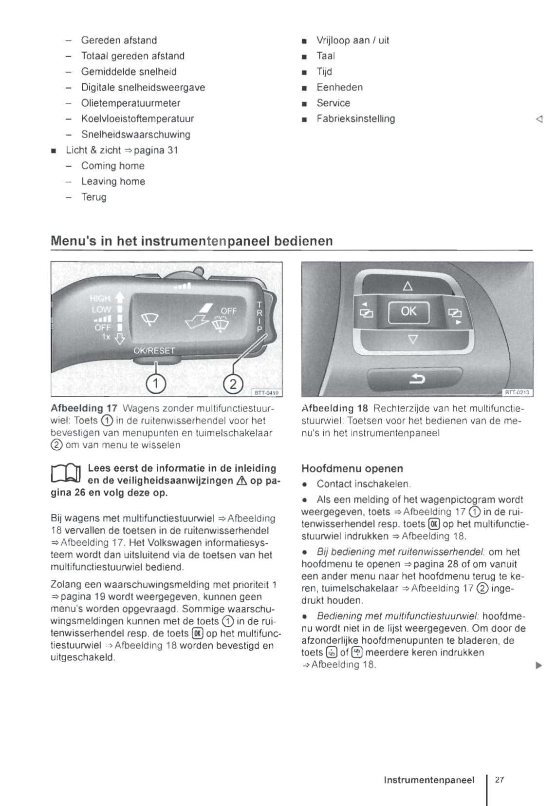 2013-2016 Volkswagen Beetle Cabrio Owner's Manual | Dutch