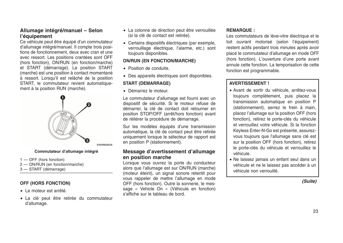 2017-2018 Jeep Compass Owner's Manual | French