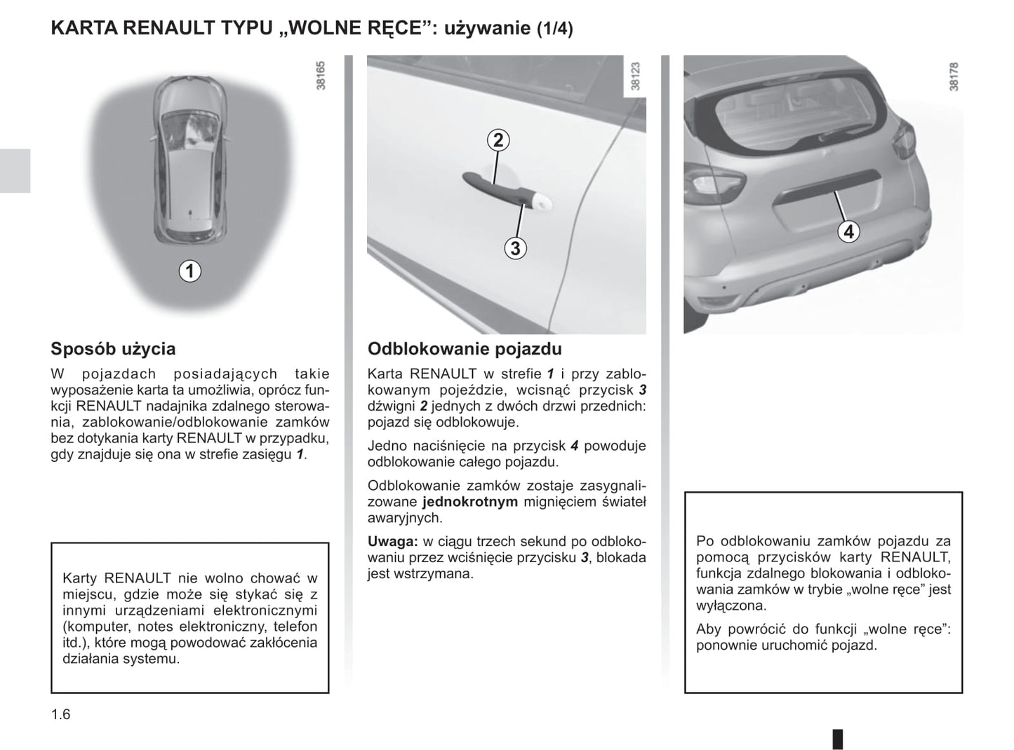 2013-2017 Renault Captur Manuel du propriétaire | Polonais